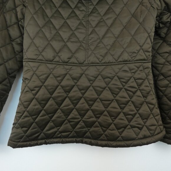 Tristan Womens Coat Medium Brown Diamond Quilted Removable Arms and Hood Jacket - Picture 8 of 16